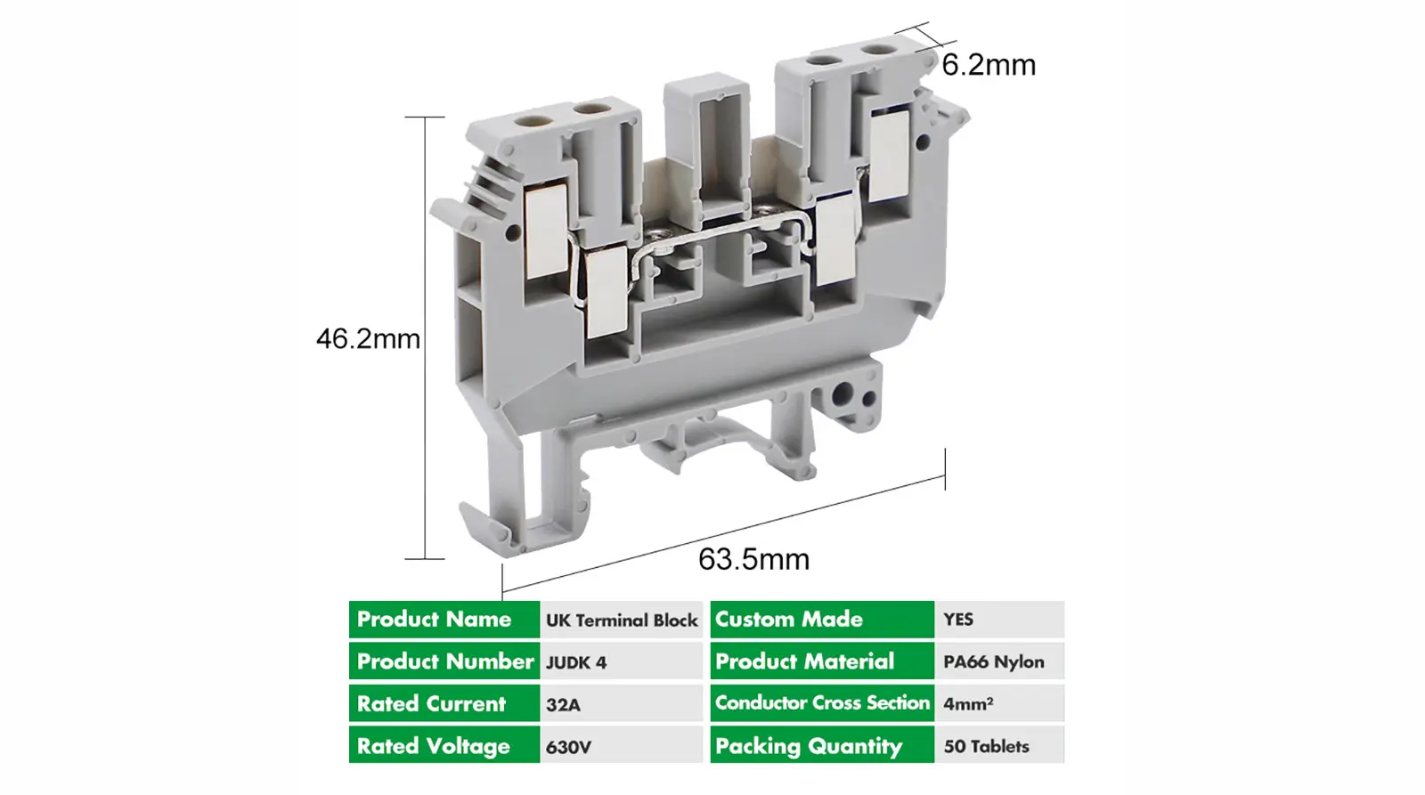 Din Rail Screw Two Layer Terminal Block (2)