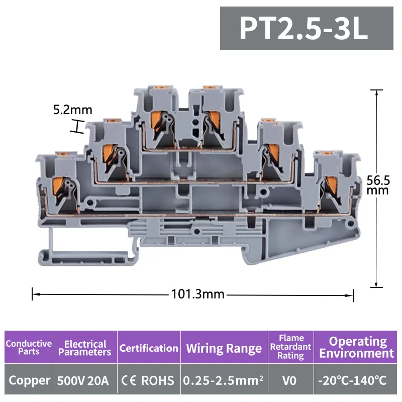 Triple Level Push in Connection Spring DIN Rail Terminal Block’ (2).jpg